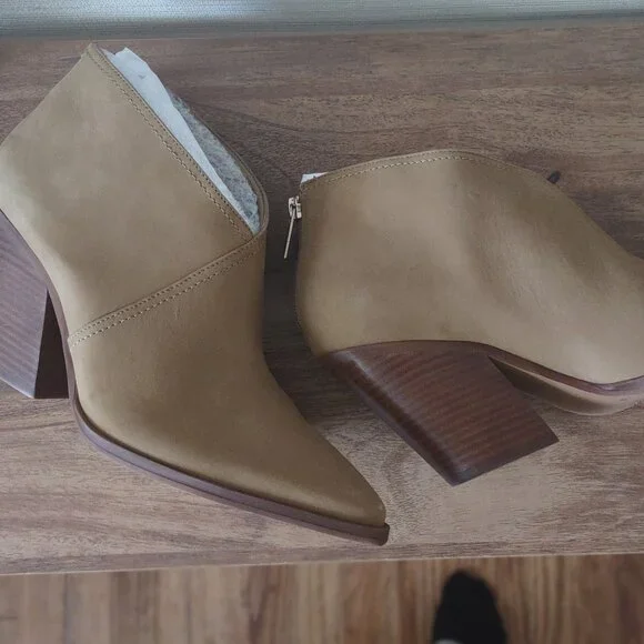 Vince Camuto Tan Ankle Booties - Picture 2 of 9